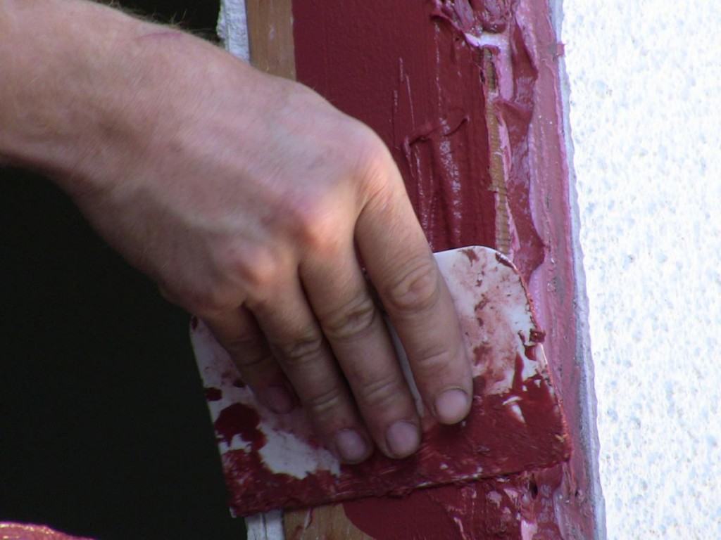 Applying water resistant sealant to windows