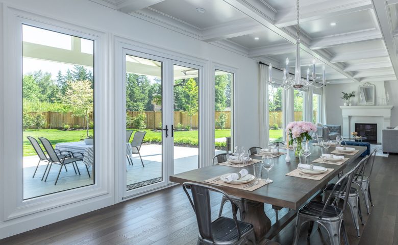 Dining Room with Patio Doors