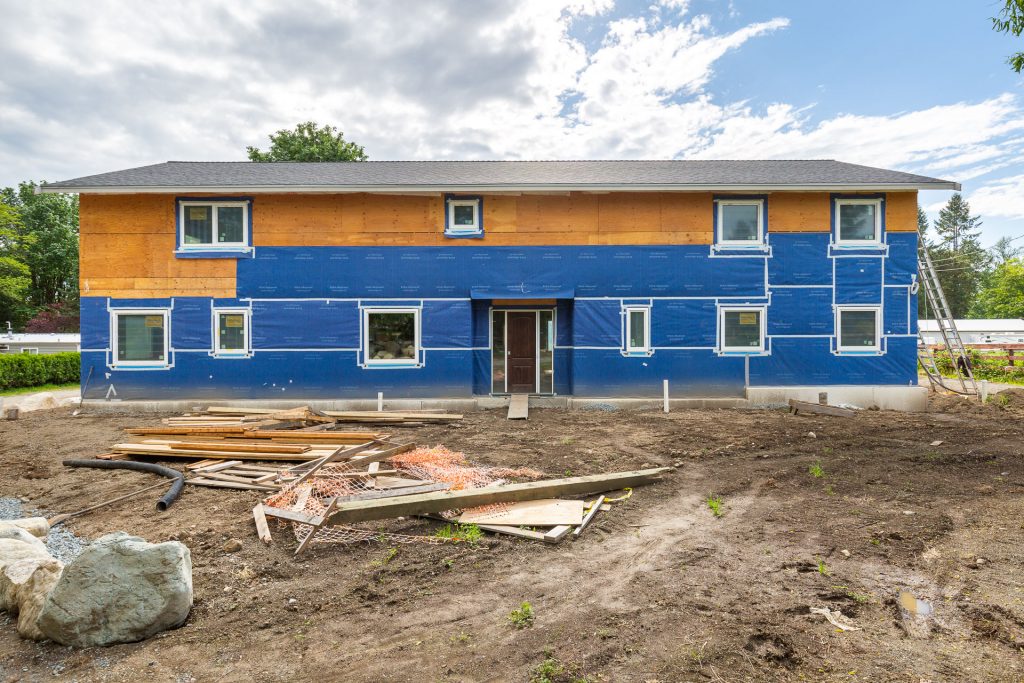 Under construction Passive House in Langley British Columbia.
